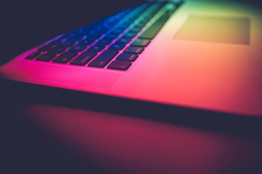 MacBook Keyboard Colourful