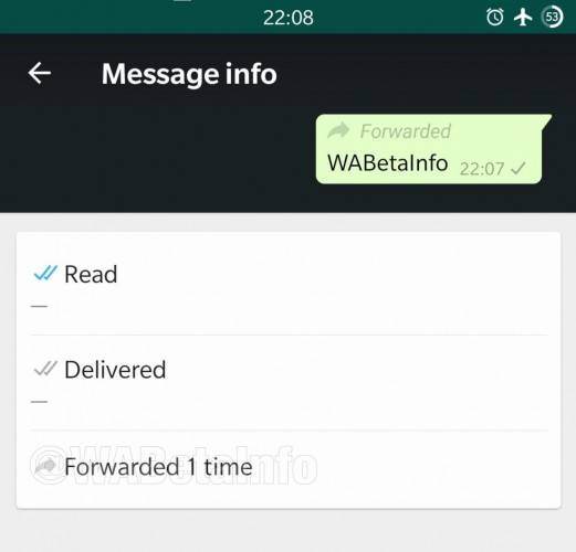 WhatsApp Forwarded Info