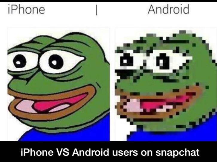 Android vs iOS snap