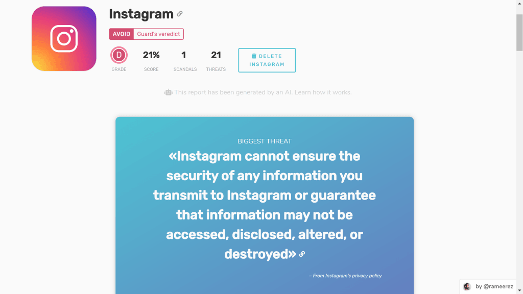 Guard AI - Instagram