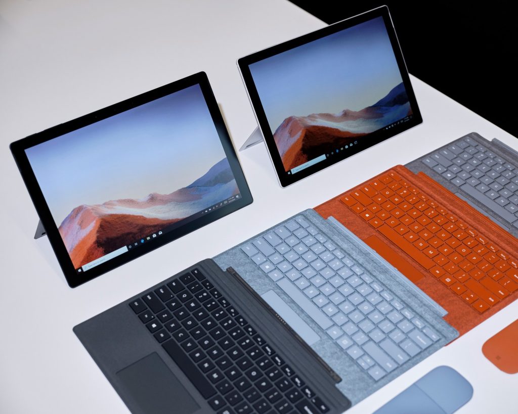 Surface Pro 7 and Surface Pro X