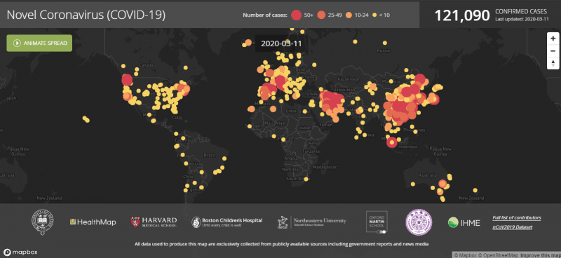 Coronavirus-HealthMap