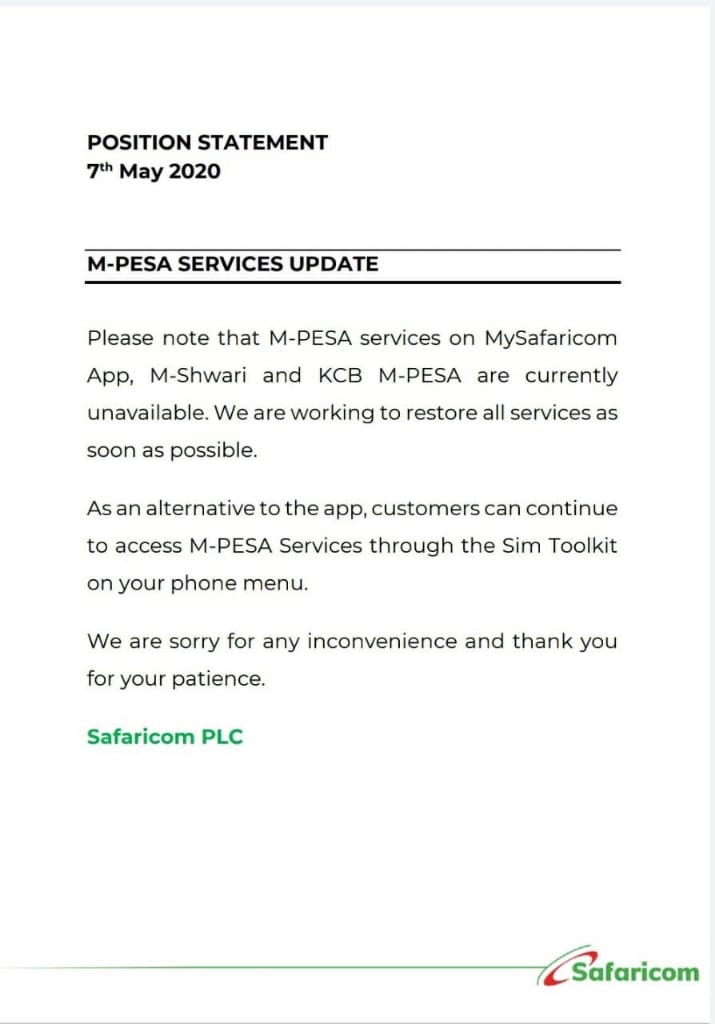 M-PESA Outage