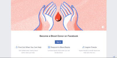 Facebook Blood Donation