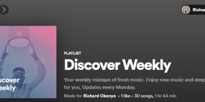 Spotify's Discover Weekly