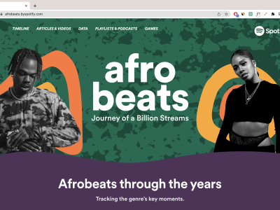 Spotify Afrobeats Website